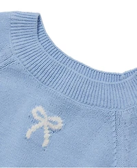 Lands' End Girls Short Sleeve Fitted Sweater