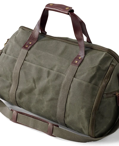 Lands' End Waxed Canvas Convertible Garment Duffle
