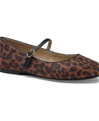 Lands' End Women's Classic Leopard Mary Jane Flats