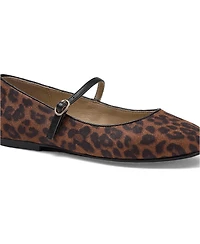 Lands' End Women's Classic Leopard Mary Jane Flats