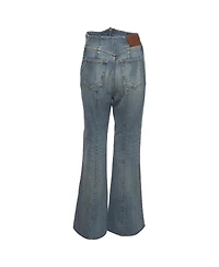 Pre-Owned Alexander Mcqueen Women's Denim Fold Over Jeans