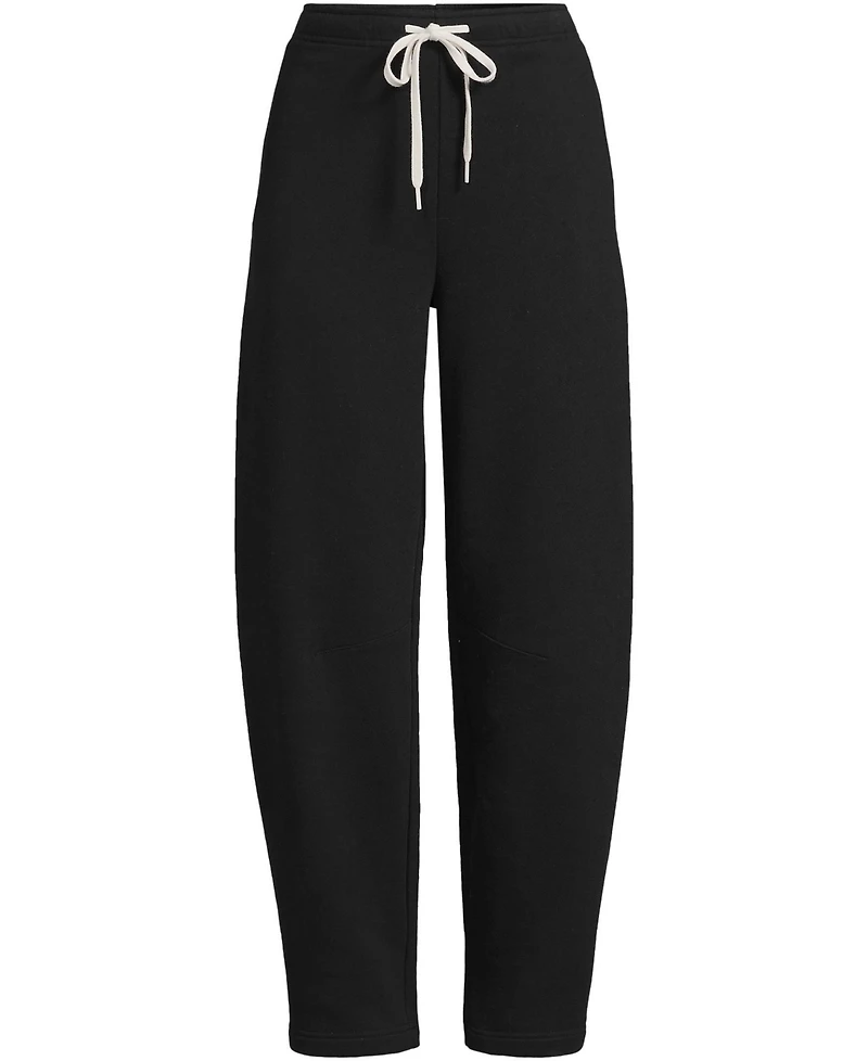 Lands' End Plus Serious Sweats High-Rise Barrel Pants