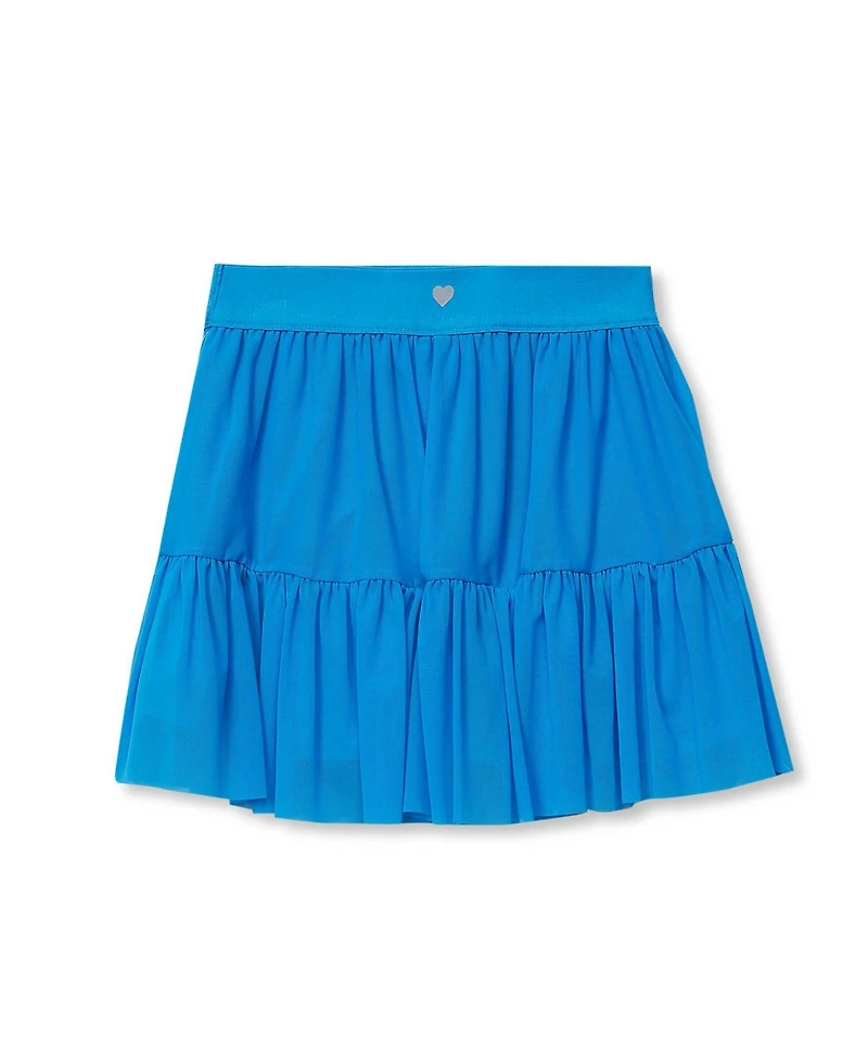 Lands' End Girls Tiered Mesh Skort