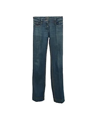 Pre-Owned Dolce & Gabbana Women's Faded Denim Straight Leg Jeans