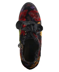 L'Artiste Women's Spring Step Pritz Shootie with Lace Detail