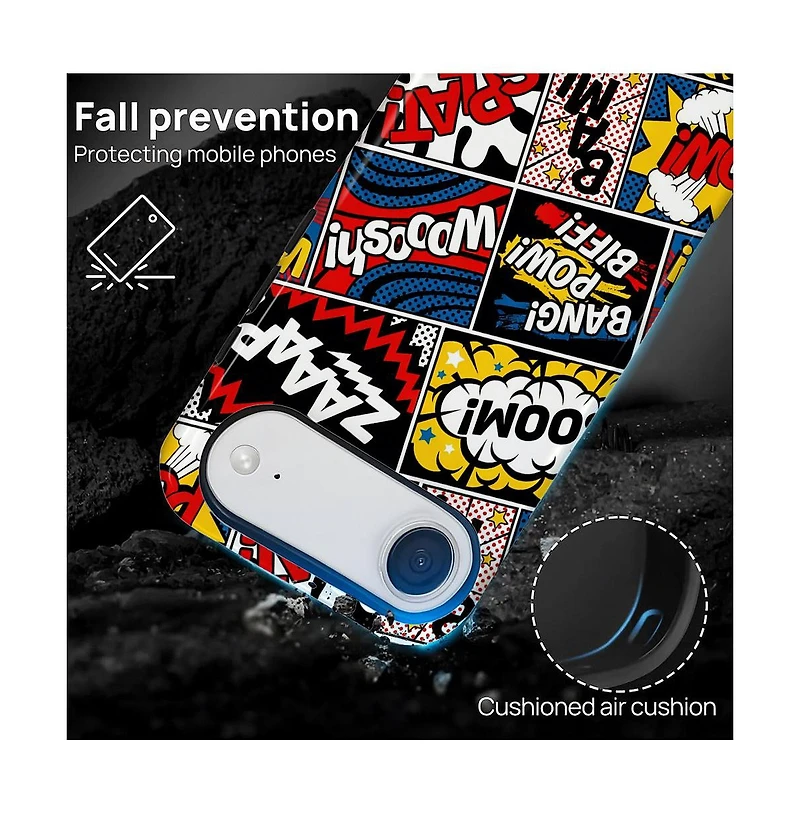 Lamicall Comic Blast Mix Dual-Layer Military-Grade iPhone Case for Apple iPhone Air