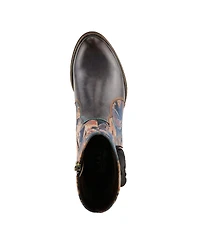 L'Artiste Women's Spring Step Naima Heeled Booties with Leather Upper