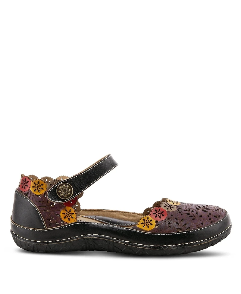 L'Artiste Women's Spring Step Kysandra-fleur Mary Jane with Adjustable Strap