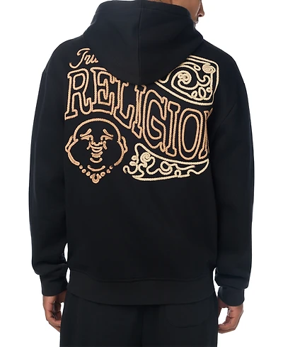 True Religion Men's Rope Logo Graphic Zip Hoodie