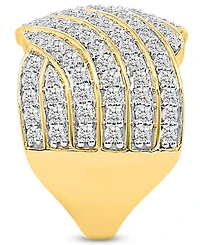 Forever Grown Diamonds Lab-Grown Diamond Dome Ring (2 ct. t.w.) Sterling Silver (Also Available & 14k Gold-Plated)