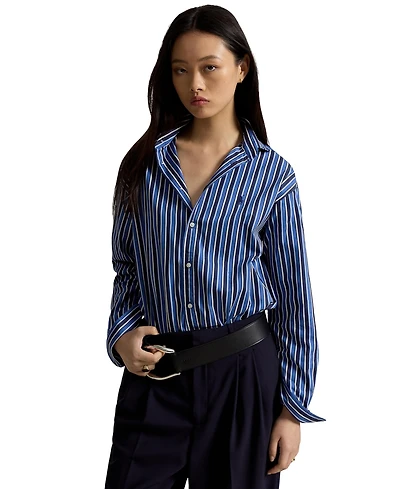 Polo Ralph Lauren Women's Relaxed-Fit Striped Cotton Shirt