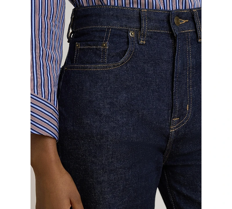 Lauren Ralph Women's High-Rise Straight-Leg Jeans