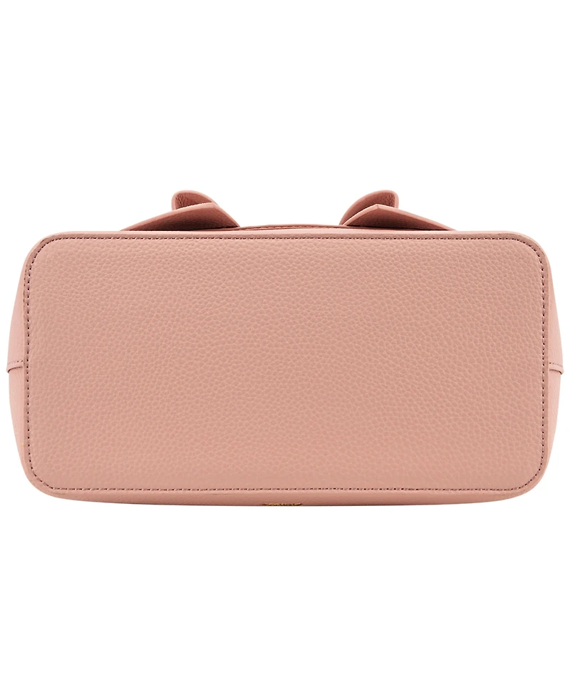 Like Dreams Noble Cross-Bow Small Embossed Satchel Handbag