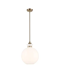 Kichler Laria 15 Inch 1 Light Pendant with Opal Glass in Champagne Bronze