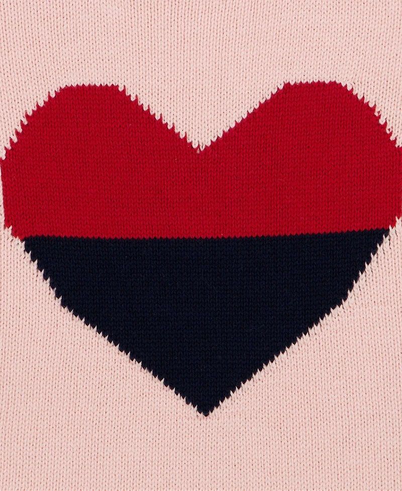 Tommy Hilfiger Women's Intarsia Heart Mock Neck Sweater