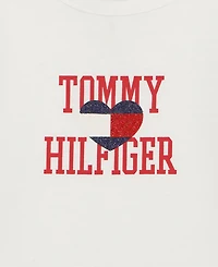 Tommy Hilfiger Girls' 2T-6X Peter Pan Collar Long-Sleeve T-Shirt, Jacket and Leggings, 3-Piece Set