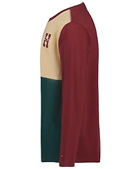 Tommy Hilfiger Boys' 8-20 Quad Pieced Long-Sleeve Graphic Colorblock T-Shirt