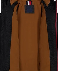 Tommy Hilfiger Boys' 4-7 Sleeve Logo Puffer Hooded Water-Resistant Jacket