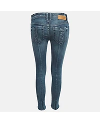 Pre-Owned Burberry Women's Bexton Mid-Rise Ankle-Zip Skinny Jeans