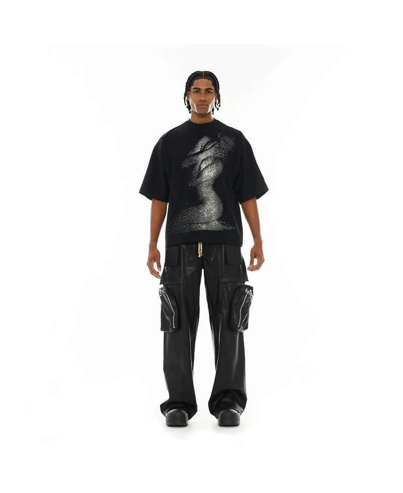 Hvman Chosen To Prevail x Cult Men's Graphic Heavyweight Oversized-Fit T-Shirt "Beauty"