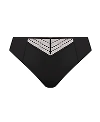 Elomi Plus Matilda High-Waisted Embroidered Mesh Panty