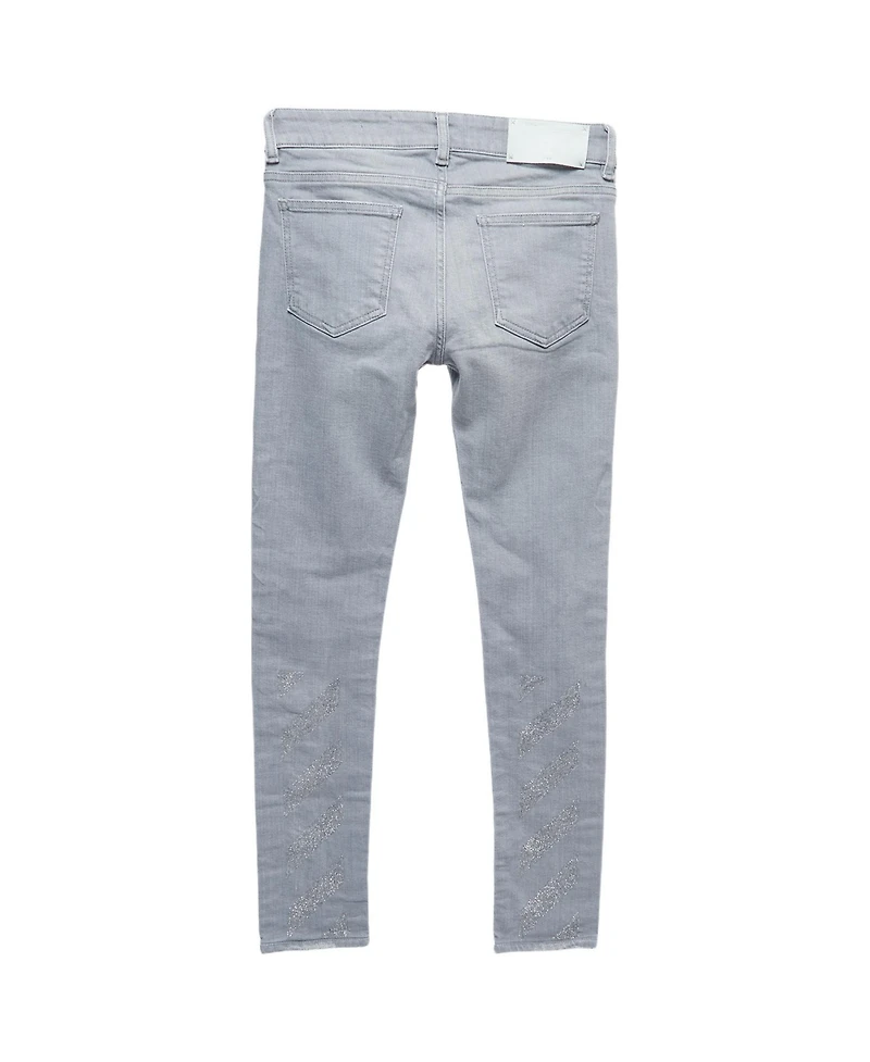 Pre-Owned Off-White Women's Mid-Rise Skinny Cotton-Blend Jeans