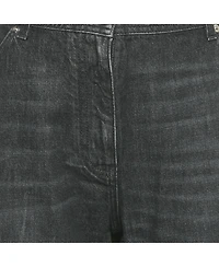 Pre-Owned Versace Women's Mid-Rise Wide-Leg Jeans