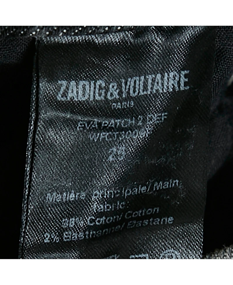 Zadig & Voltaire Women's Eva Patch Mid-Rise Skinny Jeans