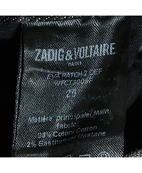 Zadig & Voltaire Women's Eva Patch Mid-Rise Skinny Jeans
