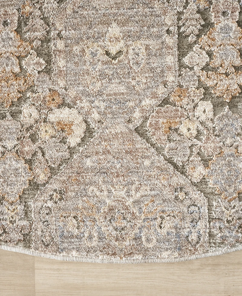 Lr Home Garza Vio- 6'6" x 6'6" Round Area Rug