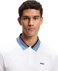 Boss by Hugo Men's Stretch Striped-Trim Polo Shirt