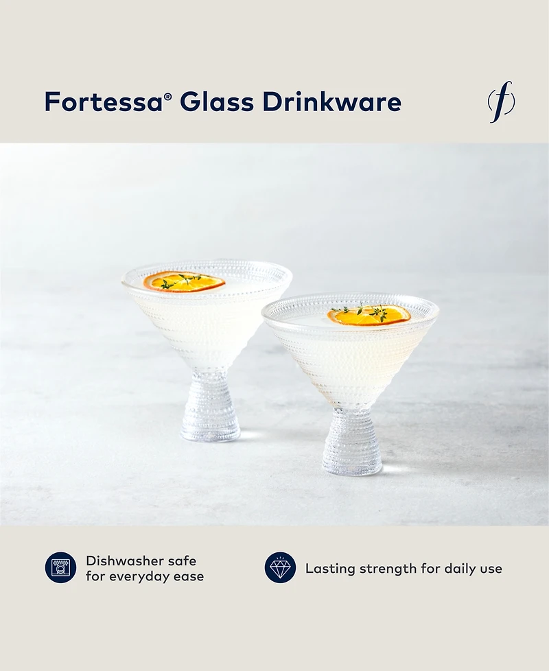 Fortessa Jupiter Martini Glasses, Set of 4
