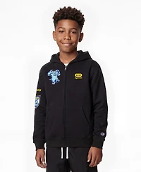 Champion Big Boys and Girls Black Los Angeles Rams Disney X Champion Full-Zip Hoodie