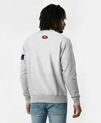 Champion Men's Silver San Francisco 49ers Disney X Reverse Weave Fleece Crewneck Sweatshirt