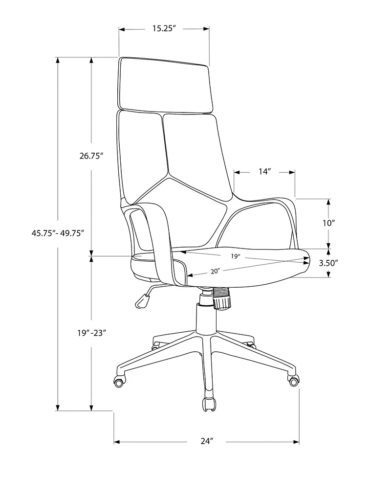 Flynama Mesh Metal High Back Office Chair,Contemporary Swivel Chair