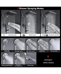 Cyqbd 14" Rain Shower Head Handheld Set Classic Multi-function
