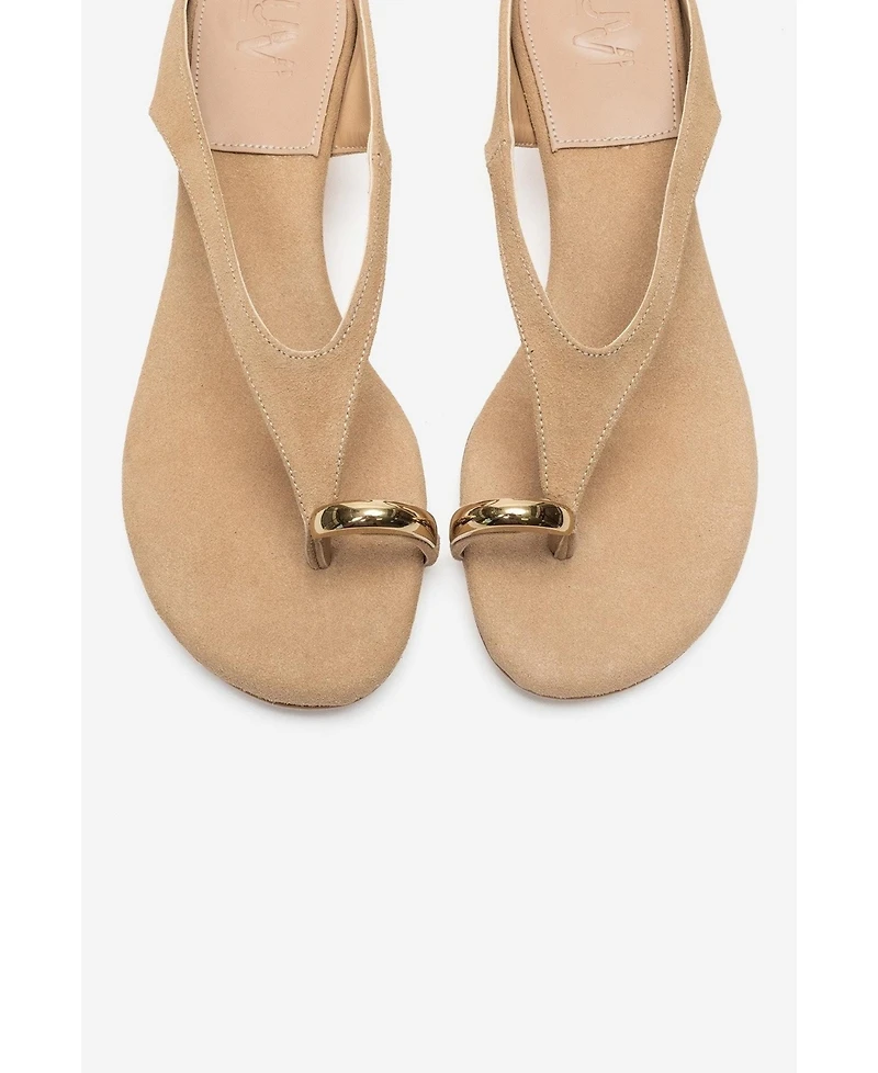 Prologue Shoes Women's Alizendra Block Heel Thong Sandal
