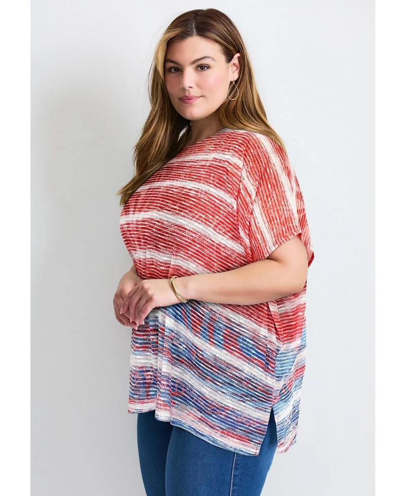 Avenue Women's Plus Lightweight Dolman Sweater
