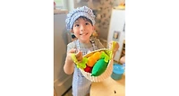 Haba Biofino Vegetable Basket Soft Play Food 8-Piece Set, Ages 3+