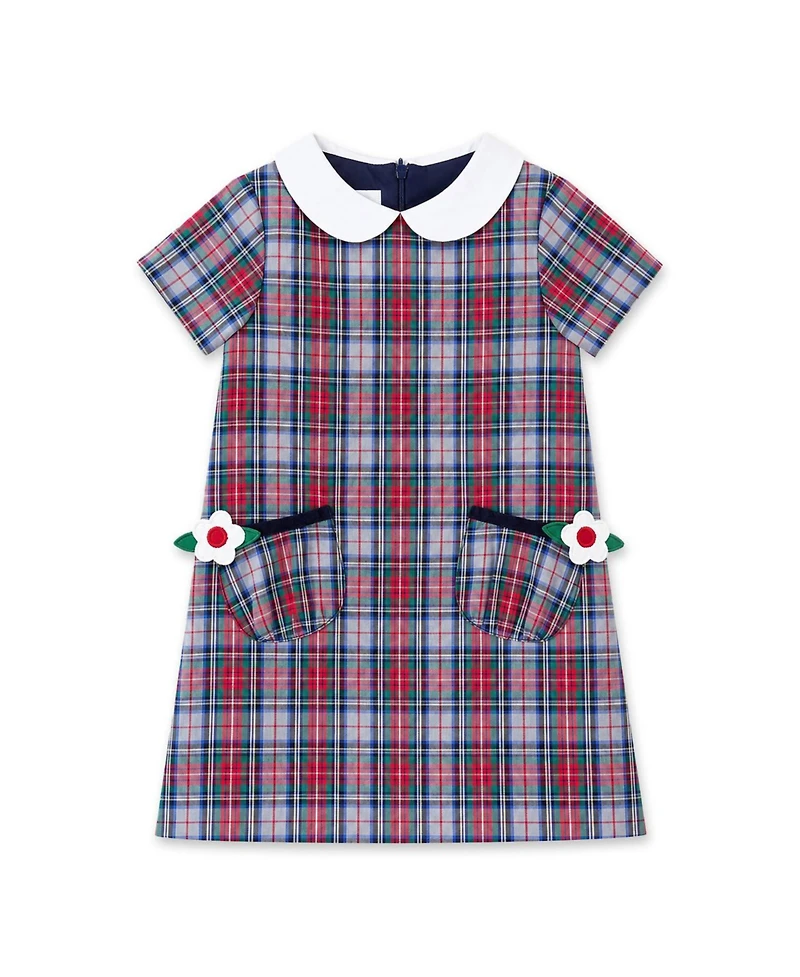 Florence Eiseman Girls' 4-16 Plaid Short-Sleeve A-Line Dress