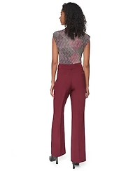 Dkny Women's High-Waisted Wide-Leg Dress Pants