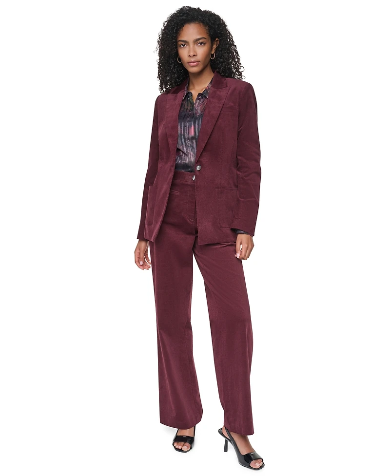 Dkny Women's Stretch Corduroy Tailored Blazer