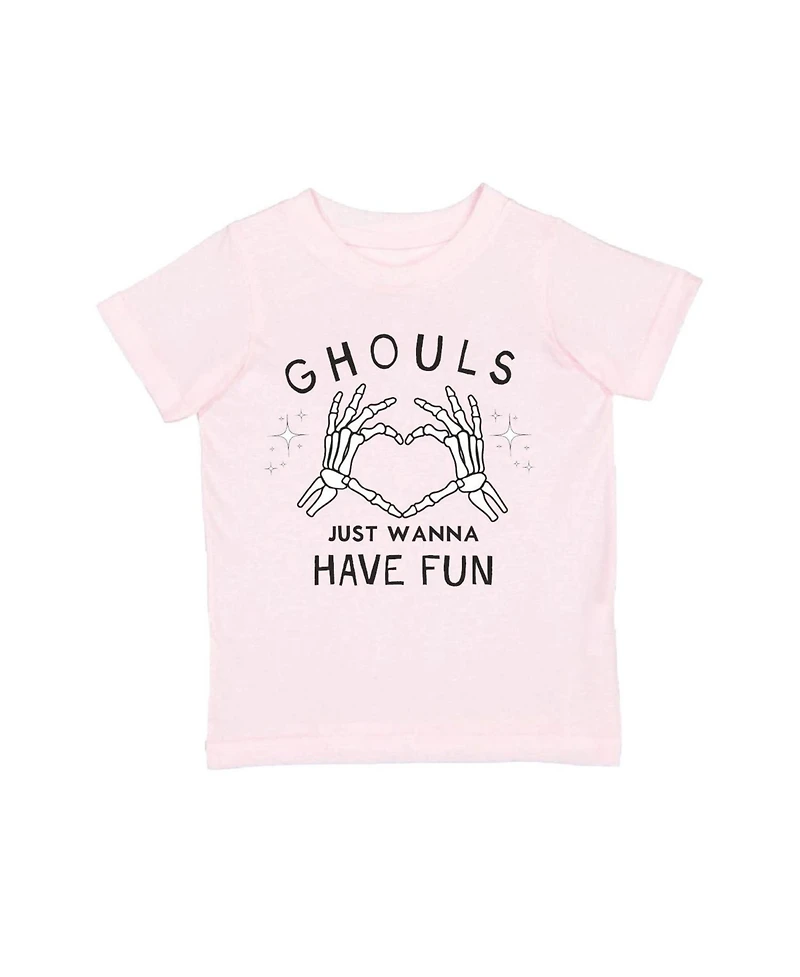 Sweet Wink 2T 4T Girls Ghouls Just Wanna Have Fun Halloween Short Sleeve T-Shirt