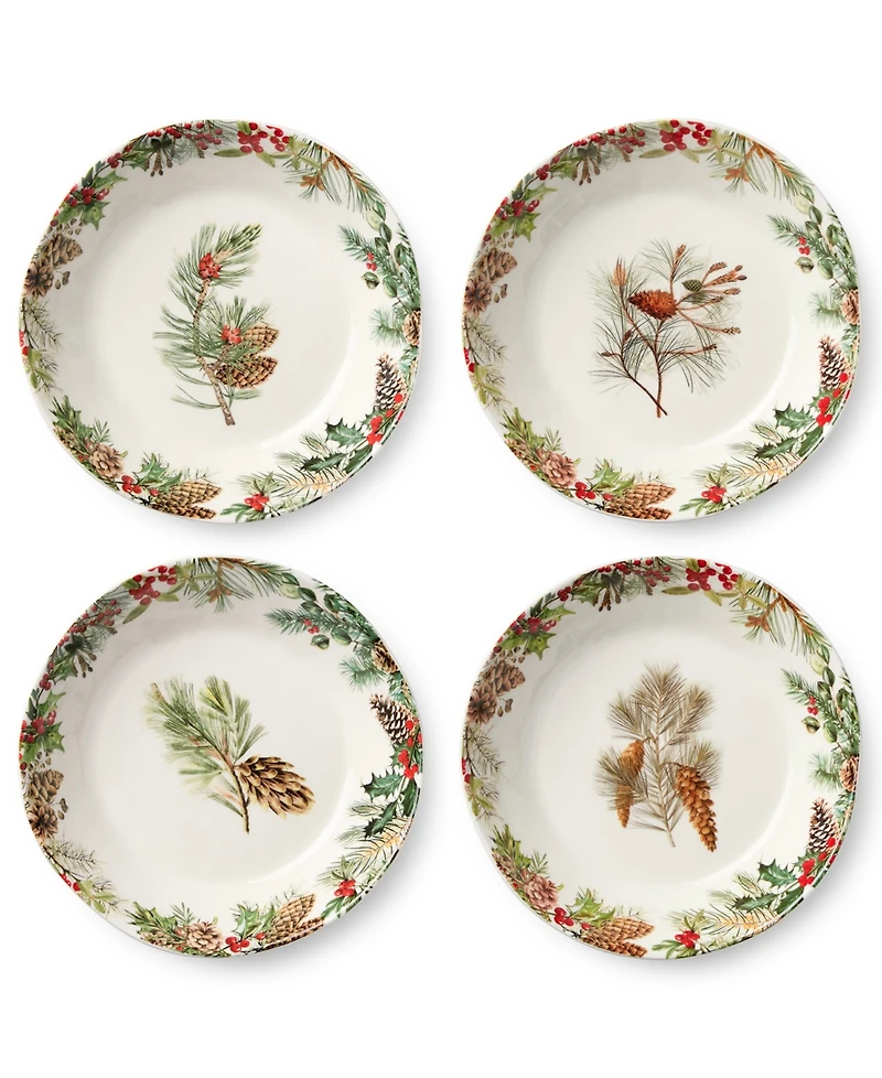 Certified International Woodland Dinner Bowls, Set of 4