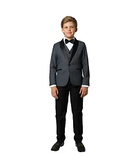 Peanut Butter Collection Boys' 4-20 Love and Angels Slim Fit Jacket, Vest, Pants, Bowtie Shirt, 5-Piece Set