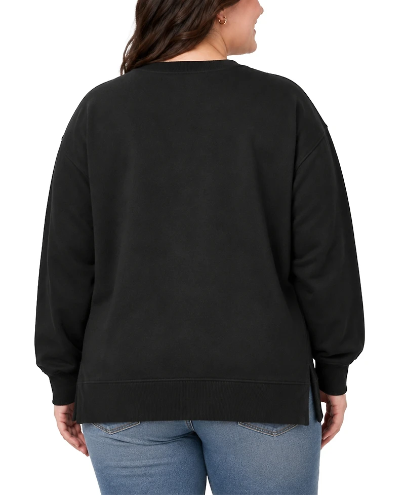 Hybrid Apparel Plus Graphic Crewneck Long-Sleeve Sweatshirt