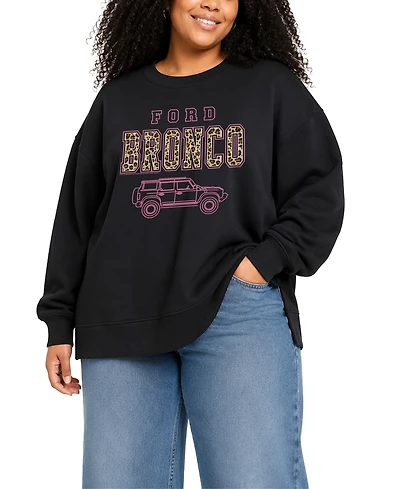 Hybrid Apparel Plus Oversized Graphic Cotton Sweatshirt