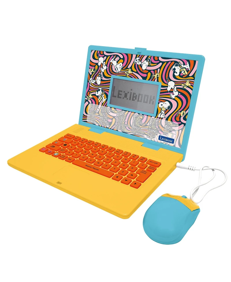 Lexibook Peanuts, Bilingual Educational Laptop, 164 Activities (English/Spanish