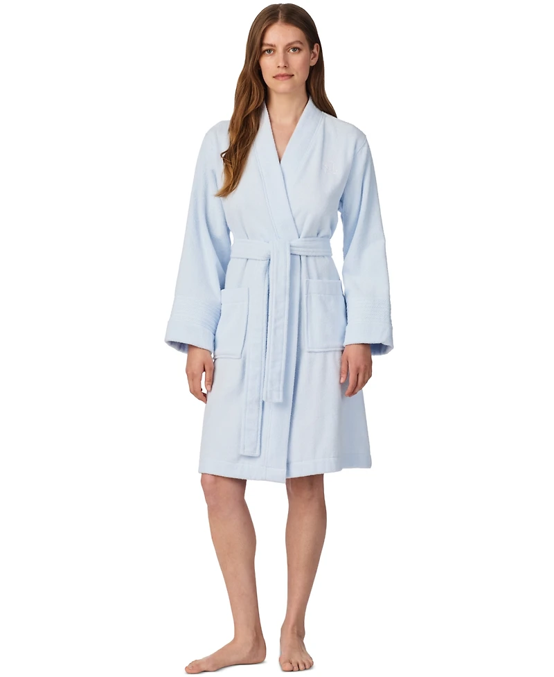 Lauren Ralph Greenwich Woven Terry Bath Robe