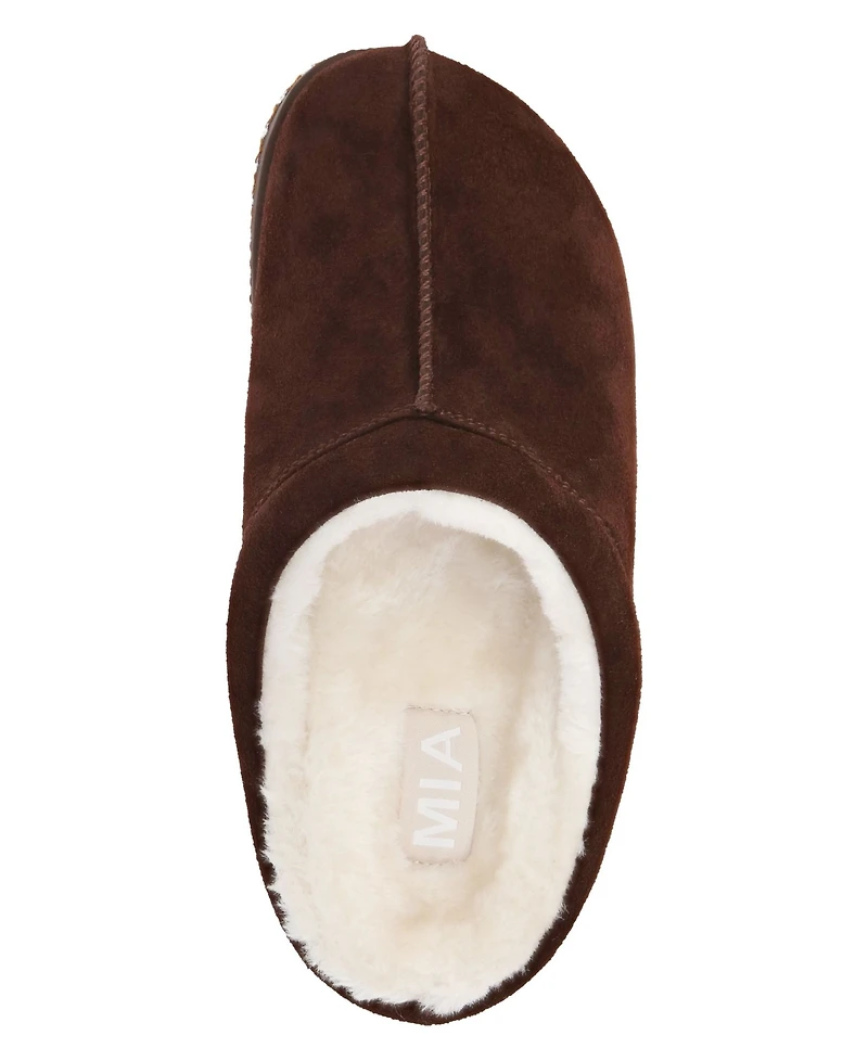 Mia Women's Villas Suede Slip-On Clog Slippers